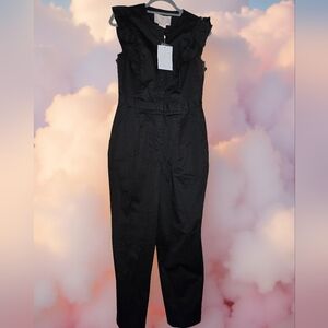 Gal Meets Glam Black Ruffled Jumpsuit